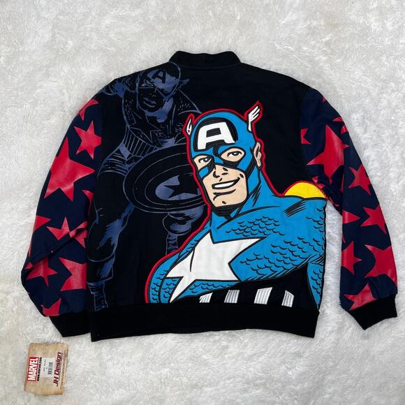 JH DESIGN CAPTAIN AMERICA YOUTH JACKET SIZE XL 11-12 THE AVENGERS - Picture 6 of 6
